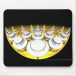 Chrome star on Gold  mousepads