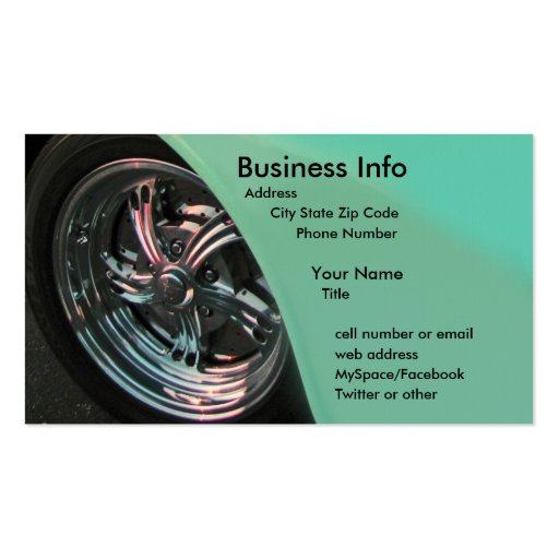 ChromeaZone Business Card (front side)