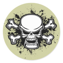 Chromeboy Splat Round Stickers