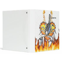 Chromed scorpion design 2 with fire and web. 3 ring binder