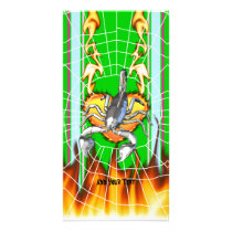 Chromed scorpion design 2 with fire and web. personalized photo card