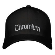 Chromium embroidered hats by ScienceHats Chromium embroidered hats