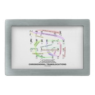 Chromosomal Translocations (Karyogram) Belt Buckle