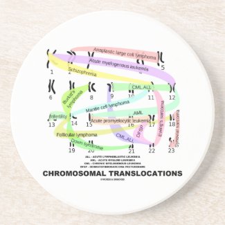 Chromosomal Translocations (Karyogram) Drink Coaster