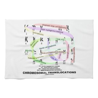 Chromosomal Translocations (Karyogram) Kitchen Towel
