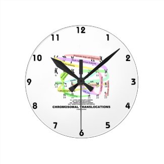 Chromosomal Translocations (Karyogram) Round Clock