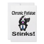 Chronic Fatigue Stinks Skunk Awareness Design Personalized Invites