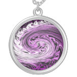 necklace, pendant, abstract art, swirly, mindgoop,