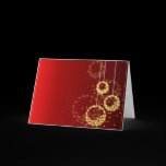 Chrtistmas Balls Greeting Card cards