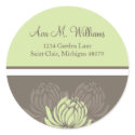 Chrysanthemum Address Label/Favor Sticker sticker