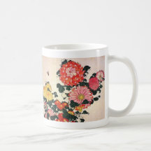 Chrysanthemum and horse-fly, Katsushika Hokusai Coffee Mug