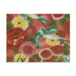 Chrysanthemum Birds Postcard