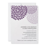 Chrysanthemum Bouquet (Purple) Custom Announcement
