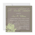 Chrysanthemum Bridal Shower Invitation invitation