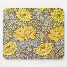 chrysanthemum by William Morris Mousepad