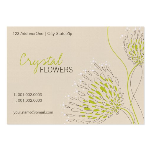 Chrysanthemum Flowers Floral Elegant Chic Business Business Card