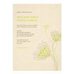 Chrysanthemum Flowers Floral Elegant Chic Wedding Invite