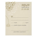 Chrysanthemum Flowers Floral Elegant Wedding RSVP Personalized Invites