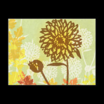 Chrysanthemum Graphic postcards