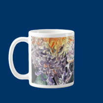 Chrysanthemum mum flowers watercolor painting mugs