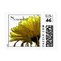 Chrysanthemum November Birthday postage by ArtByLindaLou Chrysanthemum November Birthday postage