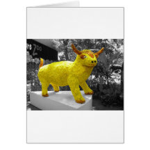 Chrysanthemum Ox Greeting Card