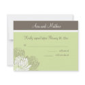 Chrysanthemum Wedding RSVP Card invitation