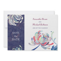 Chrysanthemum Wedding Save the Date Invitations by daphne1024 Chrysanthemum Wedding Save the Date Invitations