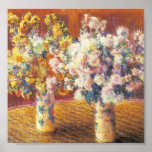 Chrysanthemums by Monet Poster