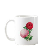 Chrysanthemums, Lady Talfourd and Purpurea Elegans Coffee Mug