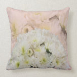 Chrysanthemums White and Pink American MoJo Pillow