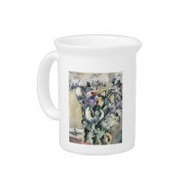 Chrysanthimums and Calla Lillies by Lovis Corinth Drink Pitchers