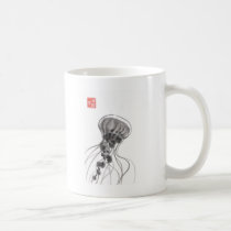 Chrysaora Jellyfish Ink Painting mugs