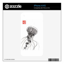 Chrysaora Jellyfish Ink Painting skins