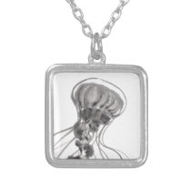 Chrysaora Jellyfish Ink Painting necklaces