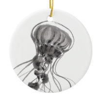 Chrysaora Jellyfish Ink Painting ornaments