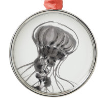 Chrysaora Jellyfish Ink Painting ornaments