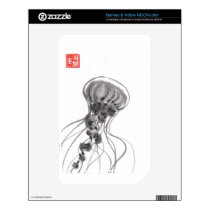 Chrysaora Jellyfish Ink Painting skins