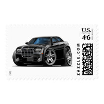 Chrysler 300 Black Car Postage Stamp