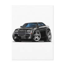 Chrysler 300 Black Car Postcards