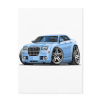 Chrysler 300 Lt Blue Car postcards