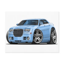 Chrysler 300 Lt Blue Car postcards