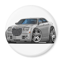 Chrysler 300 Silver Car magnets