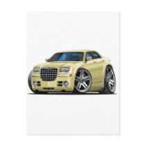 Chrysler 300 Tan Car postcards