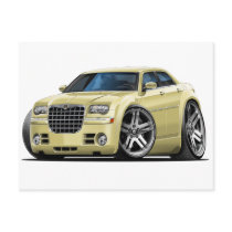 Chrysler 300 Tan Car postcards