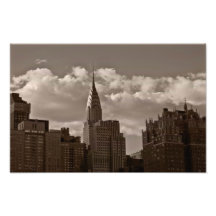 Chrysler Building and New York Skyline Photo Print