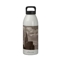 Chrysler Building and New York Skyline Drinking Bottle