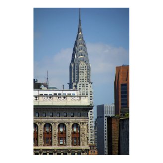 Chrysler Building, Back of Flatiron Building - 001 Print