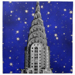 Chrysler Building Dome and a Starry Blue Sky Napkin