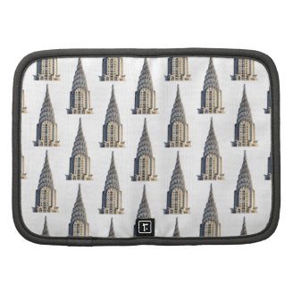 Chrysler Building Dome Pattern Black on White Planner